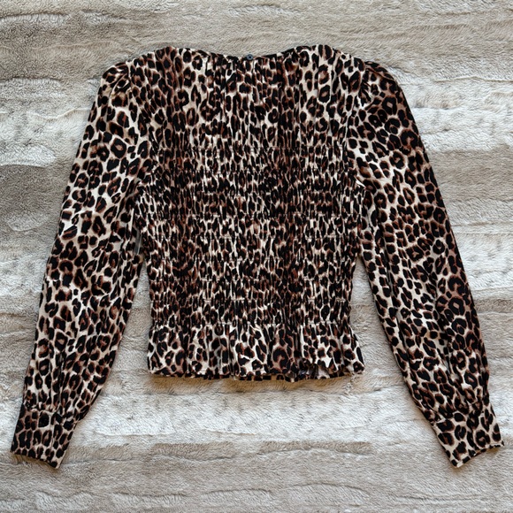 NWOT Rails Tabi Print Smocked Peplum Top Color Nala Size XS - Picture 8 of 16